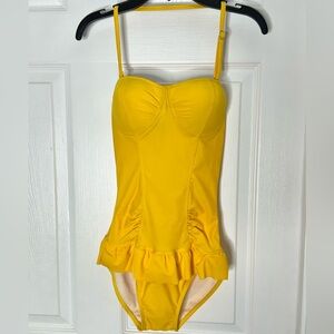Victoria's Secret Yellow One-Piece Swimsuit